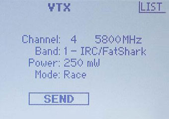 DSMX® Video Transmitter Control